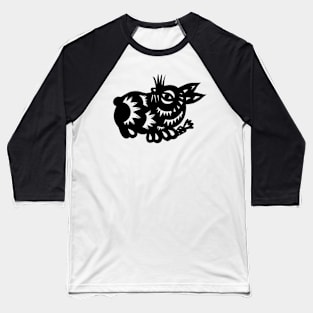 12 Zodiac Animal Signs Paper Cutting Rabbit Baseball T-Shirt